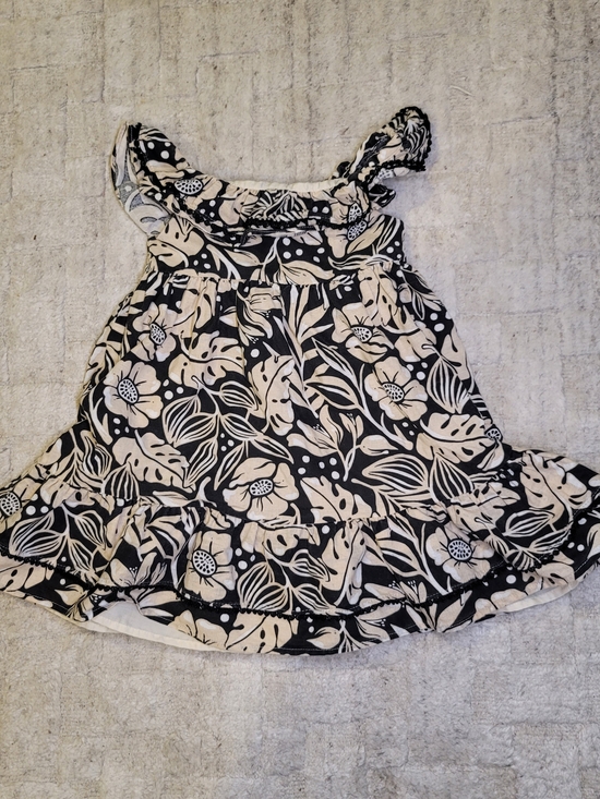 Tommy Bahama Other - TOMMY BAHAMA Linen Blend Tropical Print Ruffle Dress Toddler Size 4T